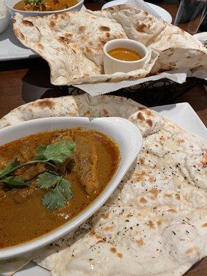 Plain Naan Bread, Chicken Tikka Masala