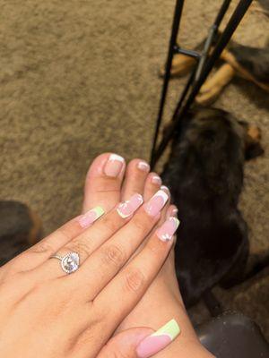 Love the way my nails and toes came out ! 10/10 recommend coming here !