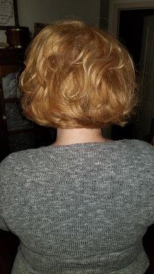 Women's bob haircut