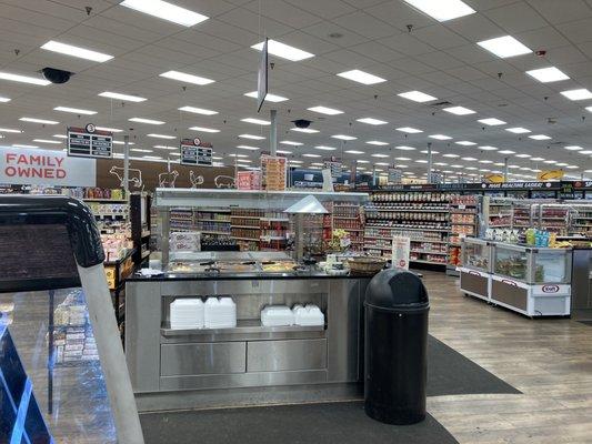 Looking towards breakfast bar and back of store