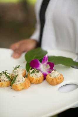 Smoked trout puffs