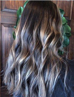 Brunette  Pensacola Hair Balayage  Long hair