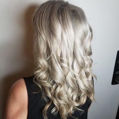 Crisp white hair can take time to achieve but the end result is so worth it