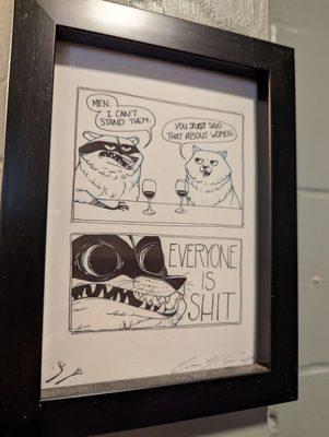 Hilarious women's bathroom art