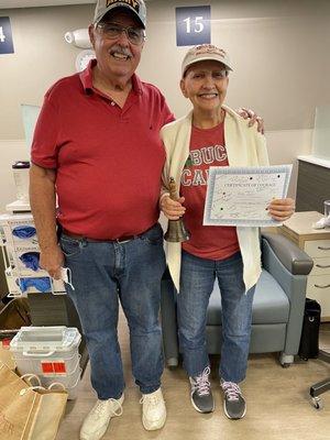 Me and my husband at COHA infusion center