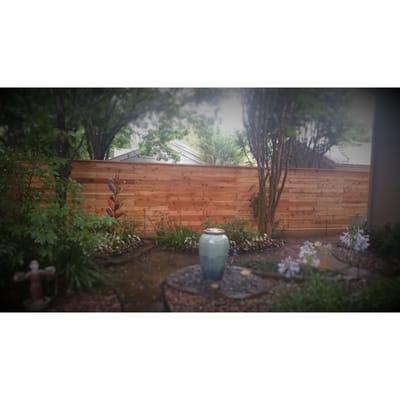 Horizontal fence installation in Houston TX