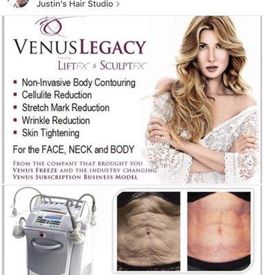 Venus Legacy..treatments for all parts of your body.. prices available upon consultation..