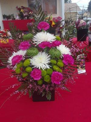 Spider Mums W/ Carnations
 $89.95