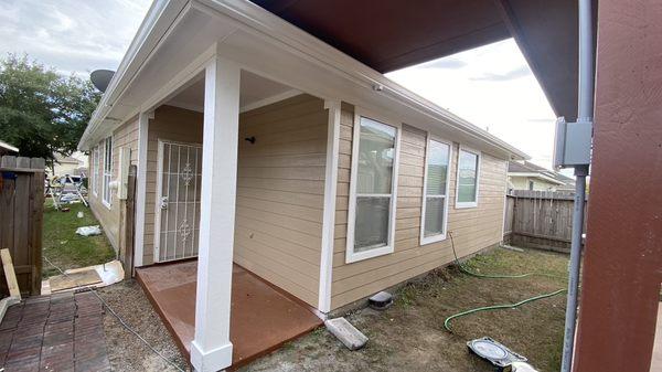 Exterior paint job completion