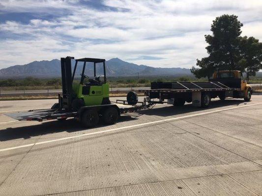 Delivering steel to a client in Nogales, Arizona