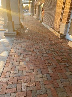 Publix in Tucker brick paver insert entrance.