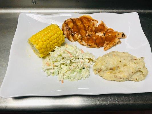 Special Night: BBQ Chicken w/ Smashed Potatoes and Corn on the Cob!