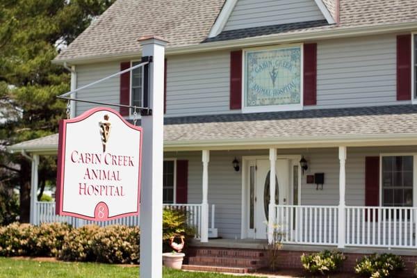 Cabin Creek Animal Hospital located in Historic East New Market, MD.