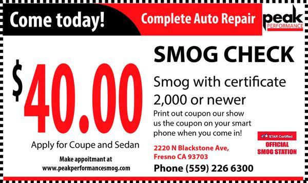 Special Smog Check