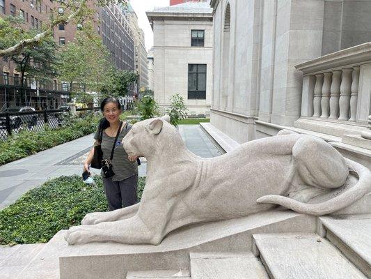 Lioness Statue in the Garden