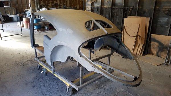 1938 Delage D8-120 Aerosport Coupe after mineral.