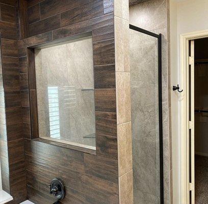 Remodeled shower