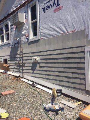 PVC style siding.