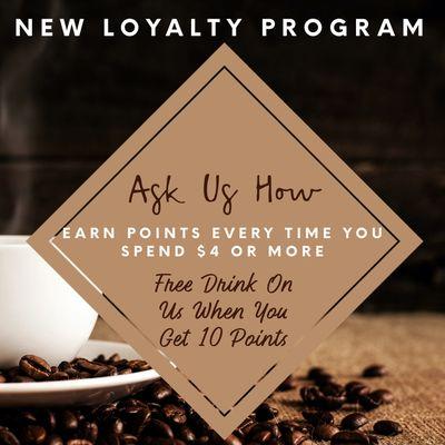 Earn points every time you caffein-ate with us!