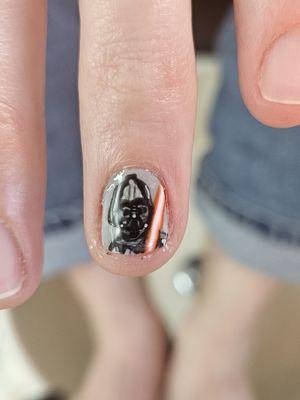 Hand painted darth vader