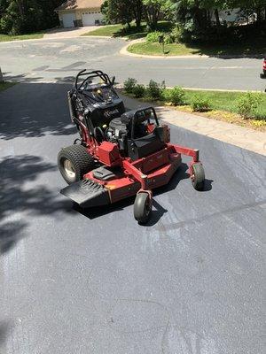 Our Exmark commercial mower