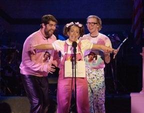 Bradley Steven Bergeron, Kelly Chapin Schmidt and Jimi Kocina in "The 25th Annual Putnam County Spelling Bee." November, 2010.