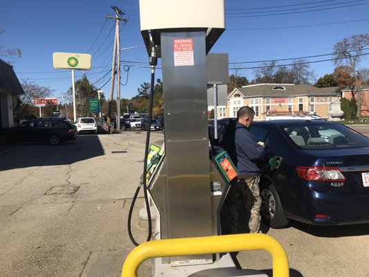 Maurice pumping gas