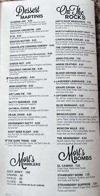 Drink Menu