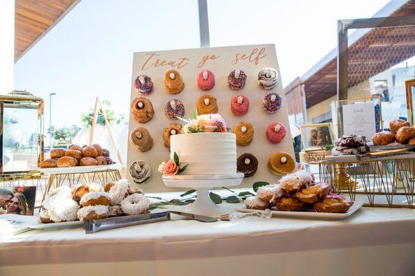 Donut bar- arranged beautifully by Gabby