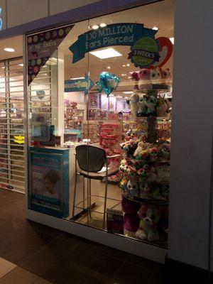 Merchandise display from the outside.