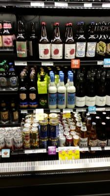 Craft  beer selection is decent.  Pic only a small sample