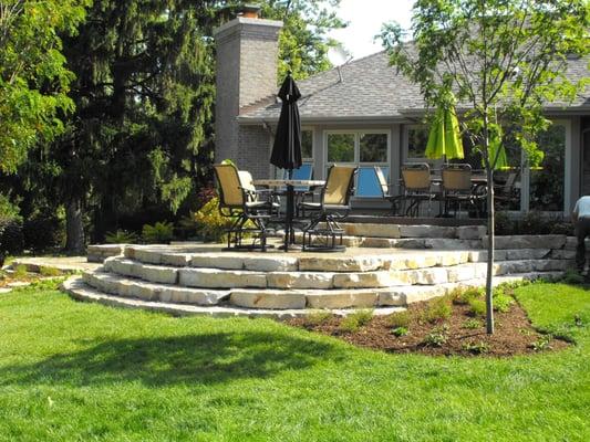 Downers Grove Patio with Fire pit.