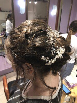 Bridal hair trial