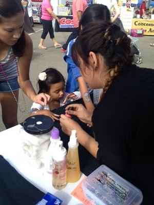 Students at the Hueneme Beach Festival 2013