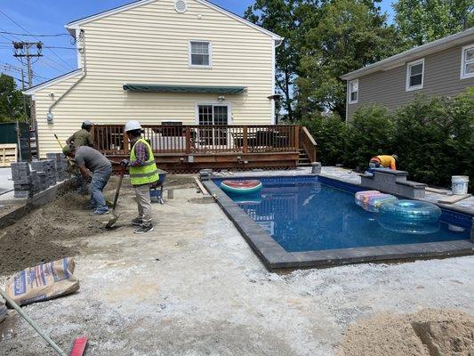 Swimming pool work