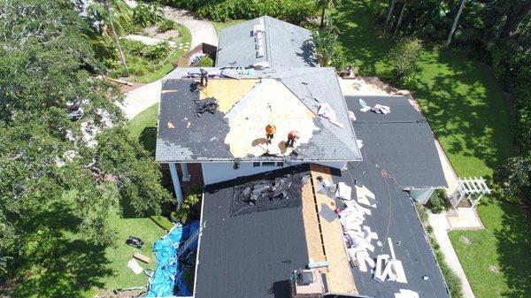 Mary Davis Roof in progress.Again no trash everywhere.Any of her pictures are while we were in progress of roof work!!