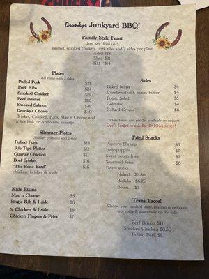 Menu Back 10/28/22