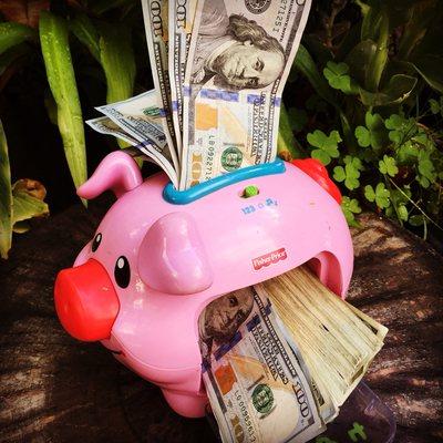 Let us fill your piggy bank with 30 days interest free loans