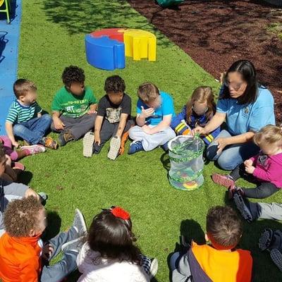 Releasing butterflies on earth day ...