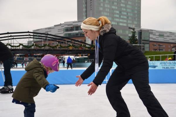 Learn-to-Skate with us at Canalside Buffalo!