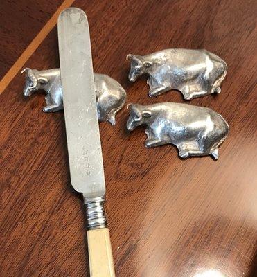 antique knife rests