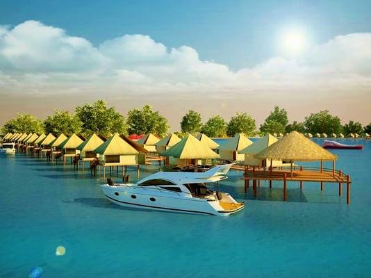 Coming soon!! Over the water Bungalow with complete Spa and Restaurant!!