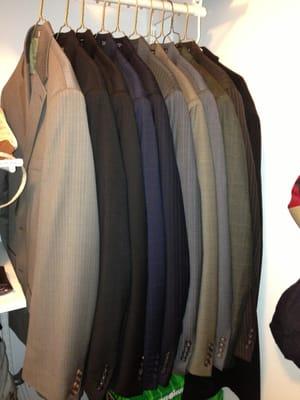 Suits cleaned by Mrs. Kim