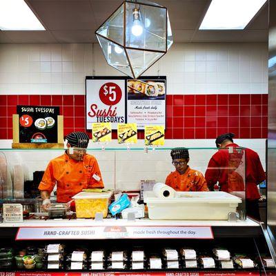 Sushi station.