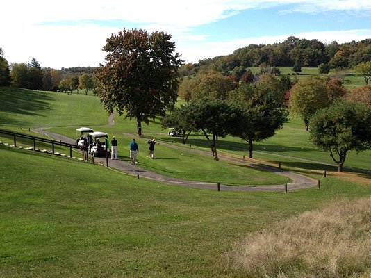 Teeing off at Hole #8