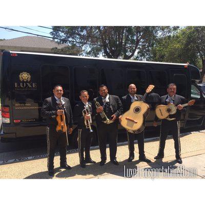 Mariachi for the party bus