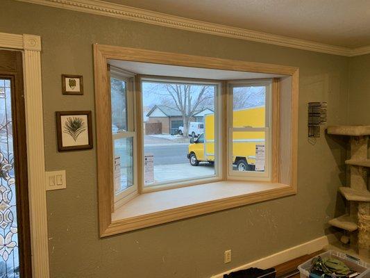 Interior of the Bay window