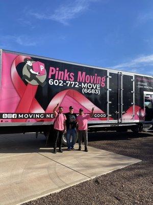 Pinks Moving call us today