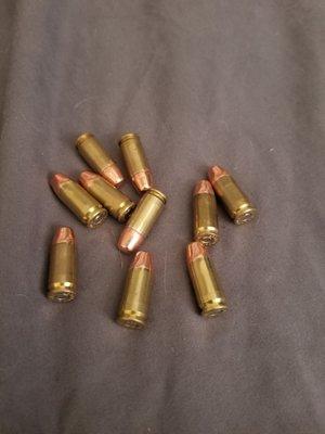 Yesterday because of Jim's expertise. Was able to make 10 bullets from start to finish.