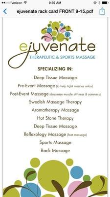 Ejuvenate Therapeutic & Sports Massage